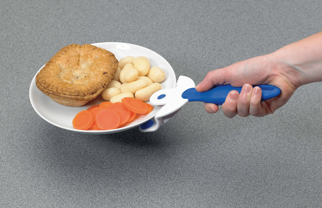 Suporte adaptado para pratos