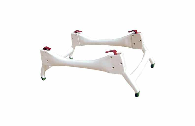 Base OTTER banheira é produto para macas de banho. Não só é antideslizante, como também pernas retráteis para fácil arrumo.