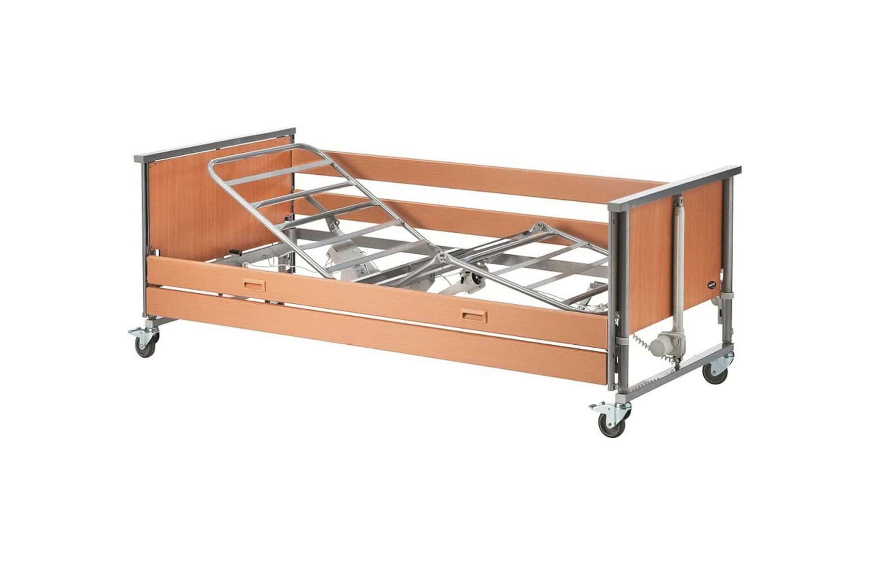 Cama articulada elétrica em madeira de faia