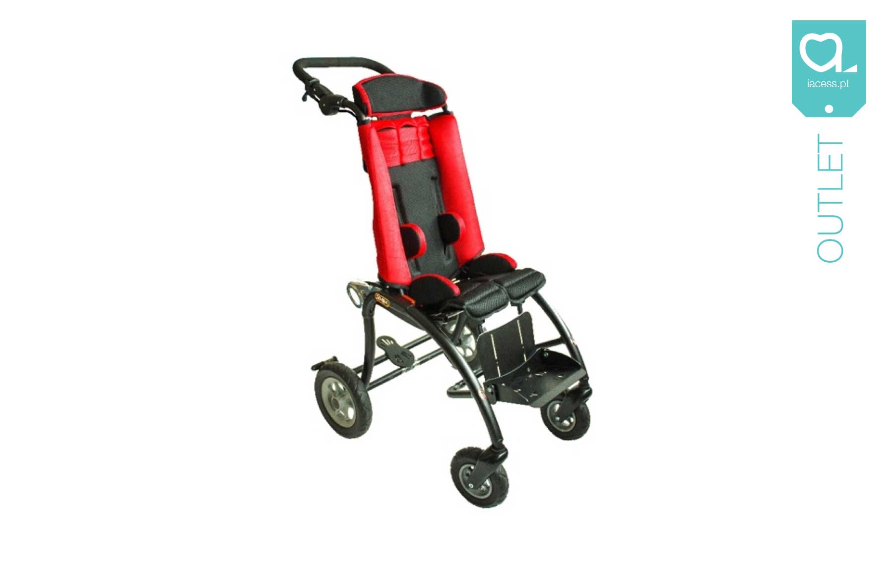 Cadeira pediátrica vermelha