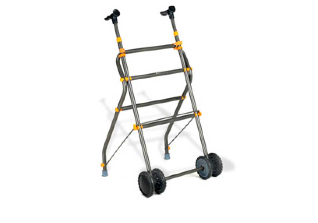 Andarilho de alumínio com rodas
