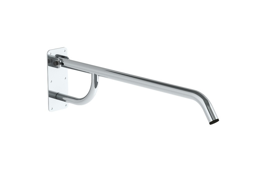 Barra de Apoio Articulada para Sanita da HCARESOL, com estrutura em aço inox e sistema de descanso