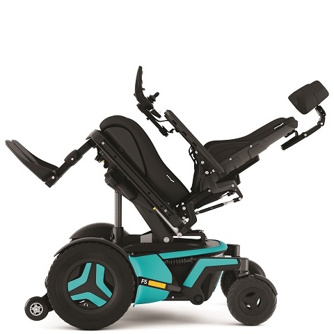 Basculação posterior (até 50º) Permobil F5 Corpus bascula