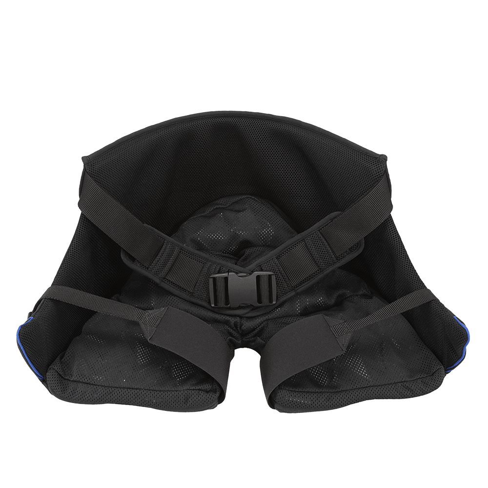 A almofada VICAIR ALLROUNDER O2 é um revestimento acoplado ao corpo do utilizador, que mantém a proteção da pele mesmo fora da cadeira de rodas.