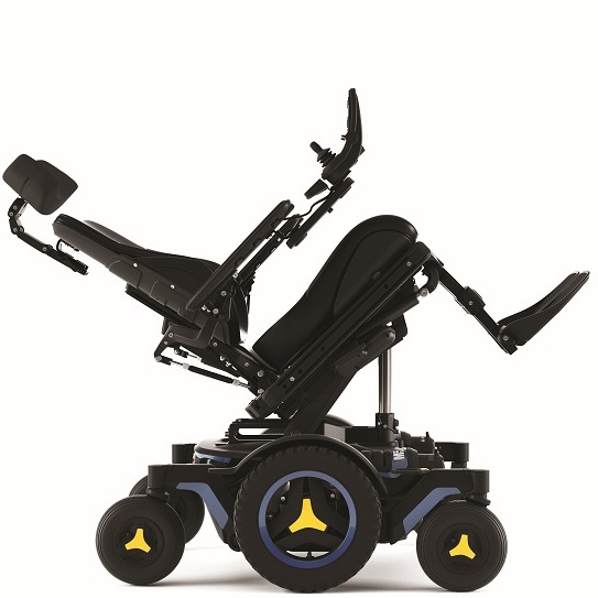 Basculação posterior (até 50º) Permobil M5 Corpus