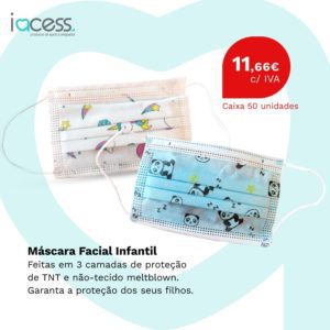 Máscaras Faciais Infantis