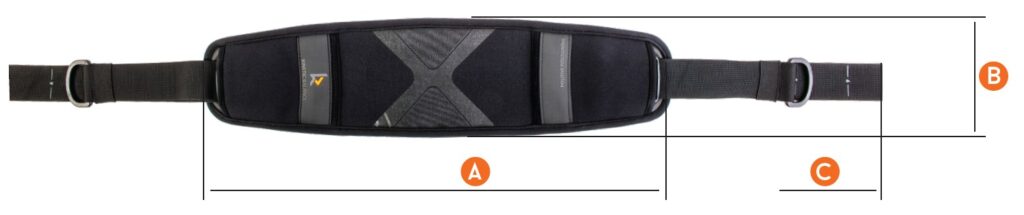 medidas cinto peitoral neoprene